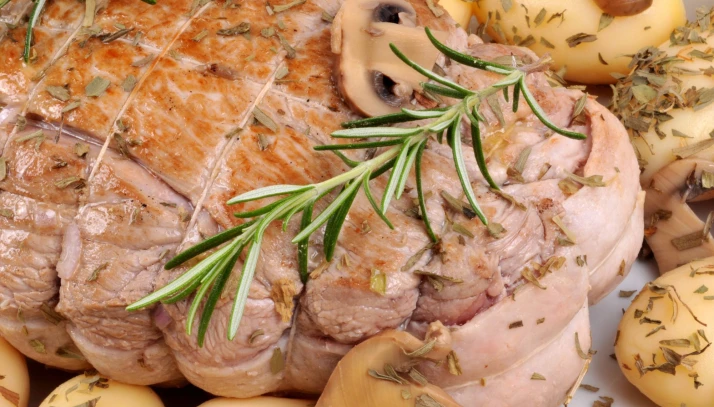Le rôti de veau normand visuel