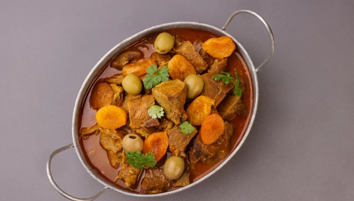 La tajine d'agneau aux quatre légumes visuel