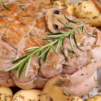 Le rôti de veau normand Visuel